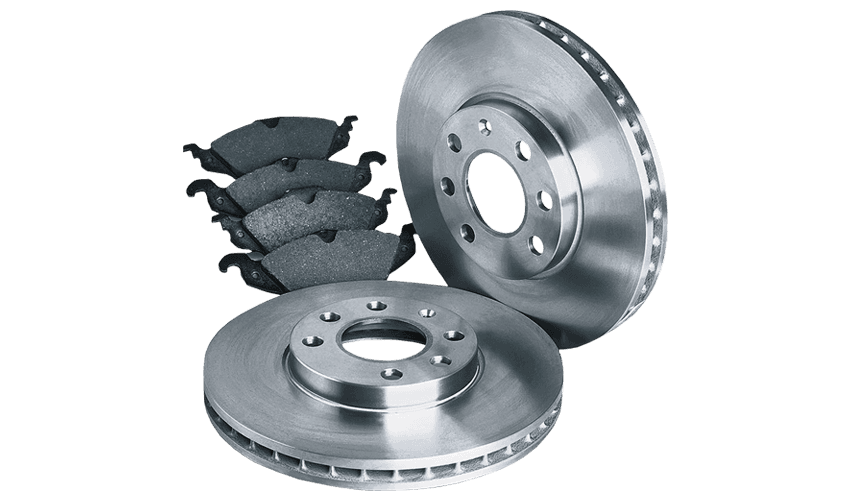Anti-lock braking system hydraulic unit and electronic module shown in an iBid Auto catalog image