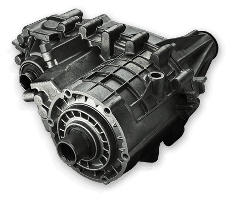 Transfer case assembly used in a four-wheel-drive driveline